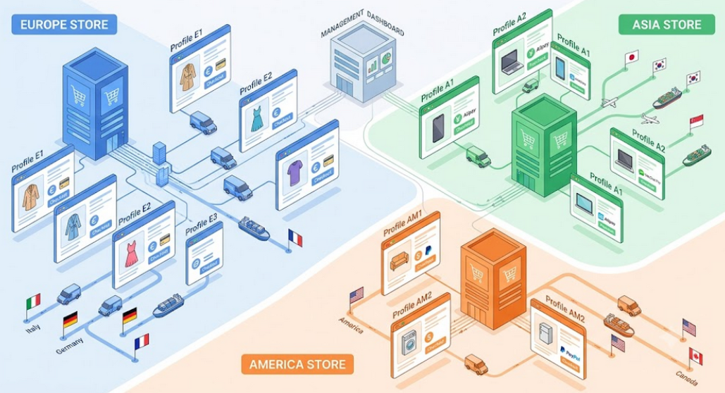 E-commerce Multi-Store Management Without Risk of Bans