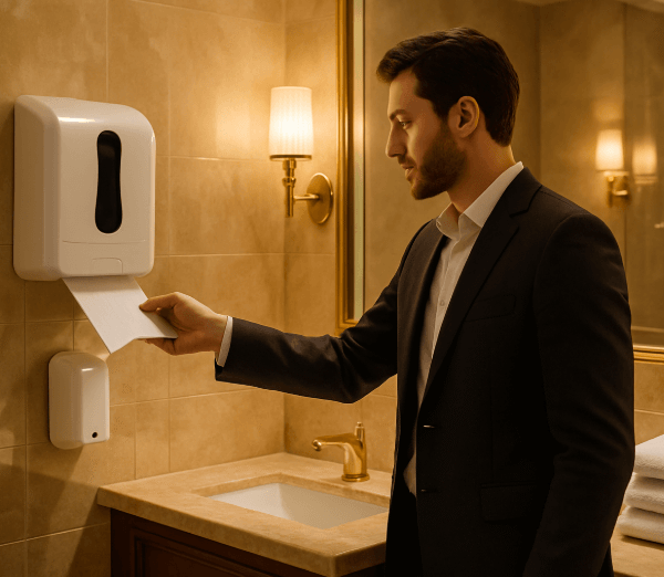 Manual vs Automatic Tissue Dispensers: Cost, Hygiene & ROI Comparison for Commercial Washrooms