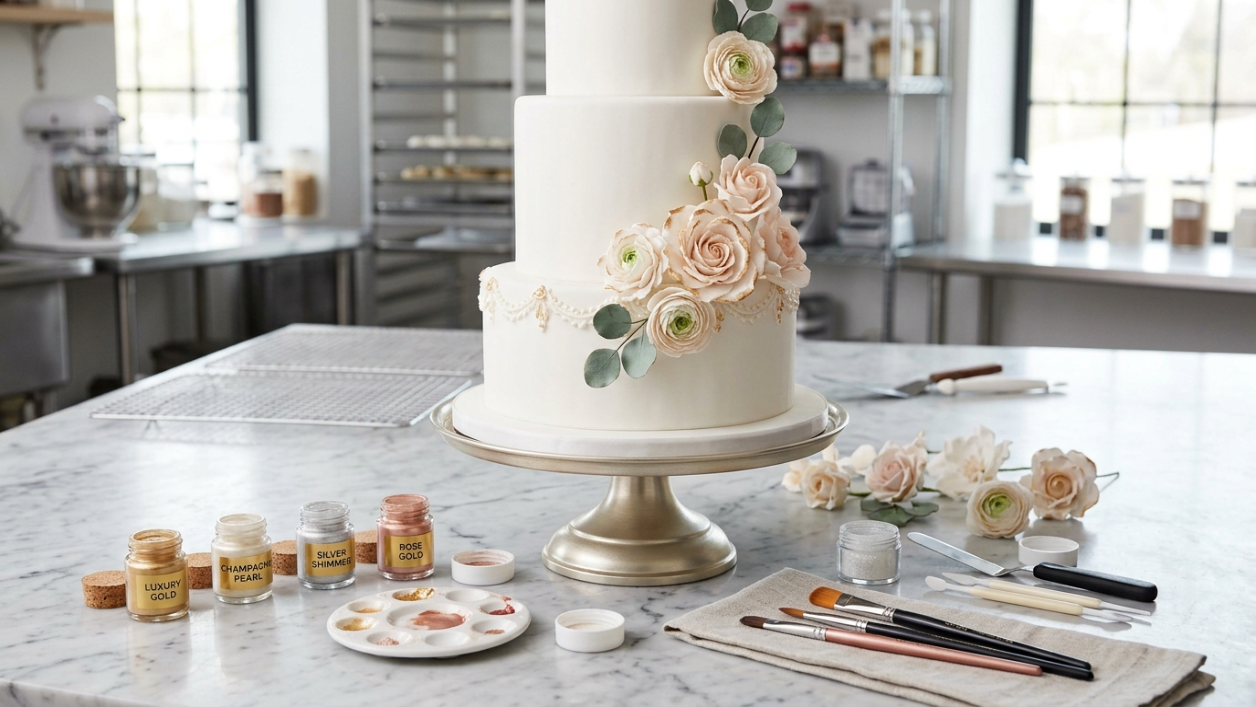 Professional Cake Decorating Using Edible Luster Dust